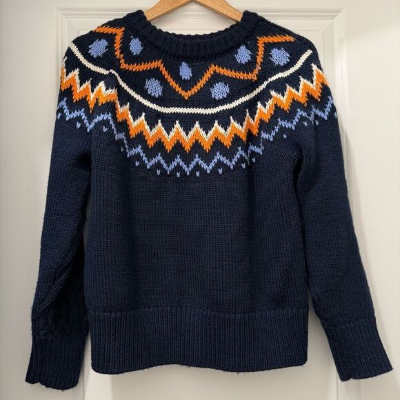Tory Burch Sport Performance Merino Fair Isle Sweater size XS - Picture 1 of 4
